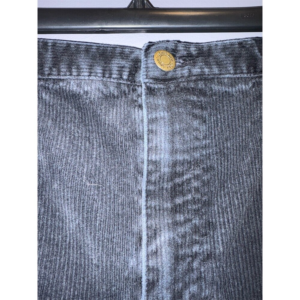 Jones New York Sport Pants Womens 14 Blue Corduroy Straight Leg Stretch - Picture 2 of 8